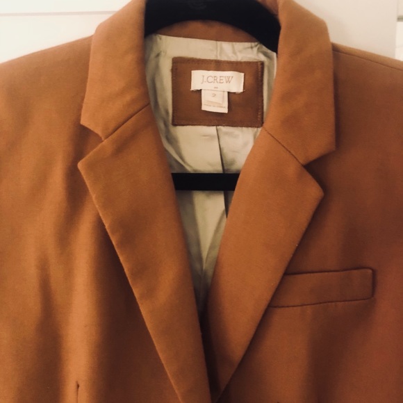 Classic J.Crew Camel Blazer, Size 2 - Picture 2 of 3